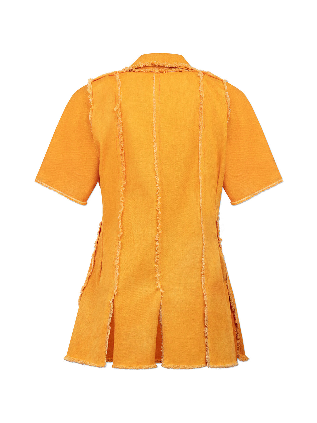 Paneled Short-Sleeve Overshirt