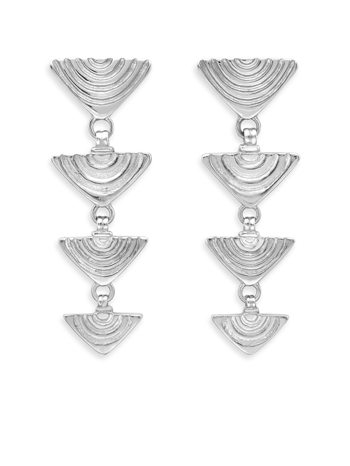 Patrick Mavros Vakadzi Graduated Earrings Sterling Silver